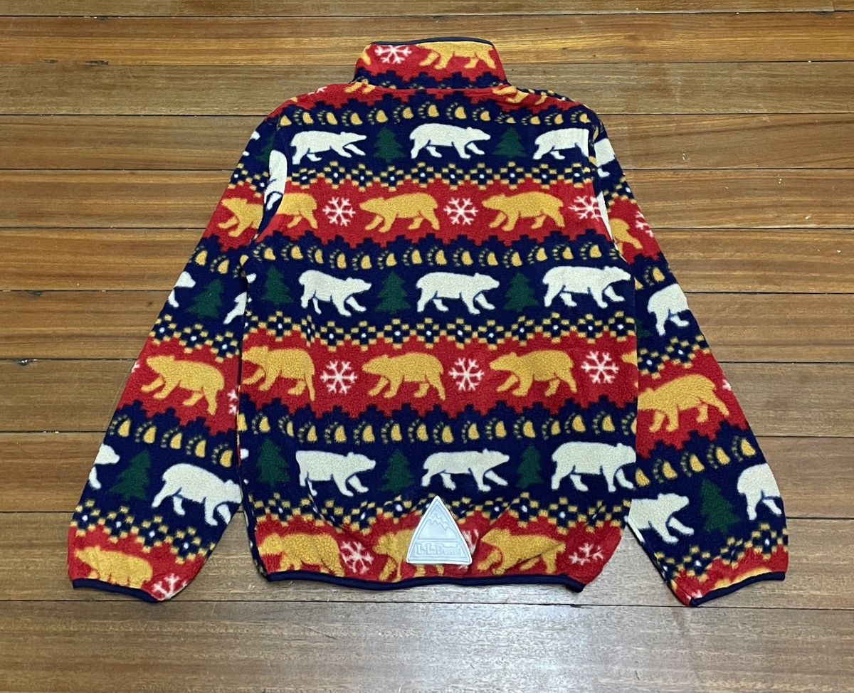 L.L. Bean Very Rare Vintage Brand LL Bean Navajo Fleece Jacket 1980s Size US L / EU 52-54 / 3 - 2 Thumbnail