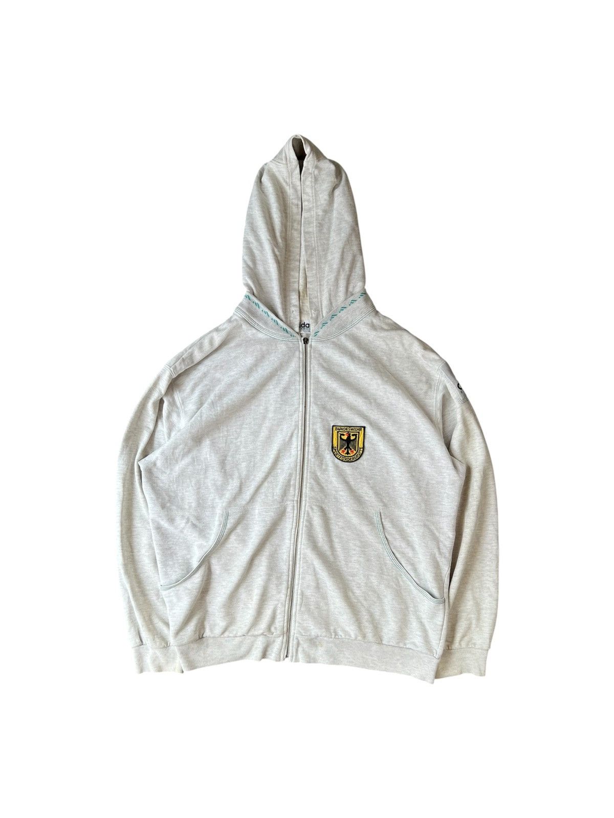 Adidas Adidas Deutschland Germany Pullover Hoodie Vintage Size US XL / EU 56 / 4 - 2 Thumbnail