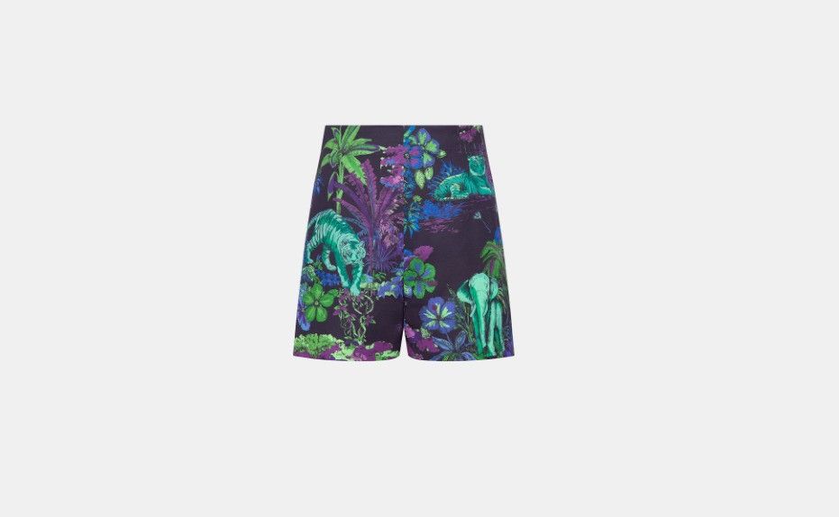 Dior o1w1db10824 Wool & Silk Short in Multicolor Size 25" / US 0 / IT 36 - 1 Thumbnail