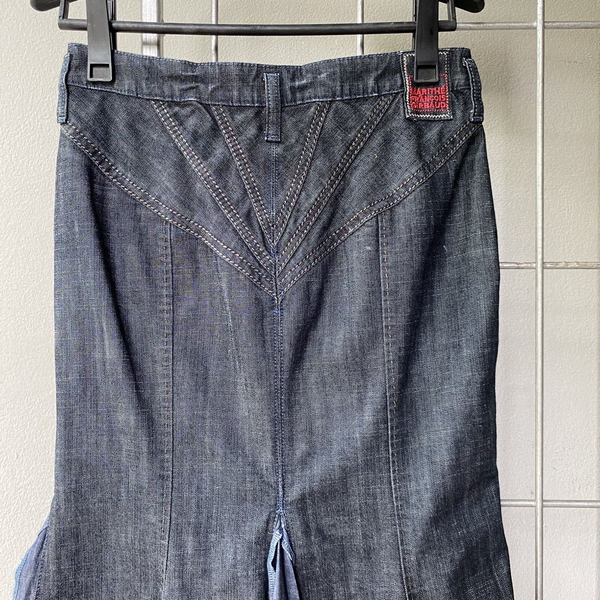 Marithe + Francois Girbaud F/W 2005 denim skirt runway piece