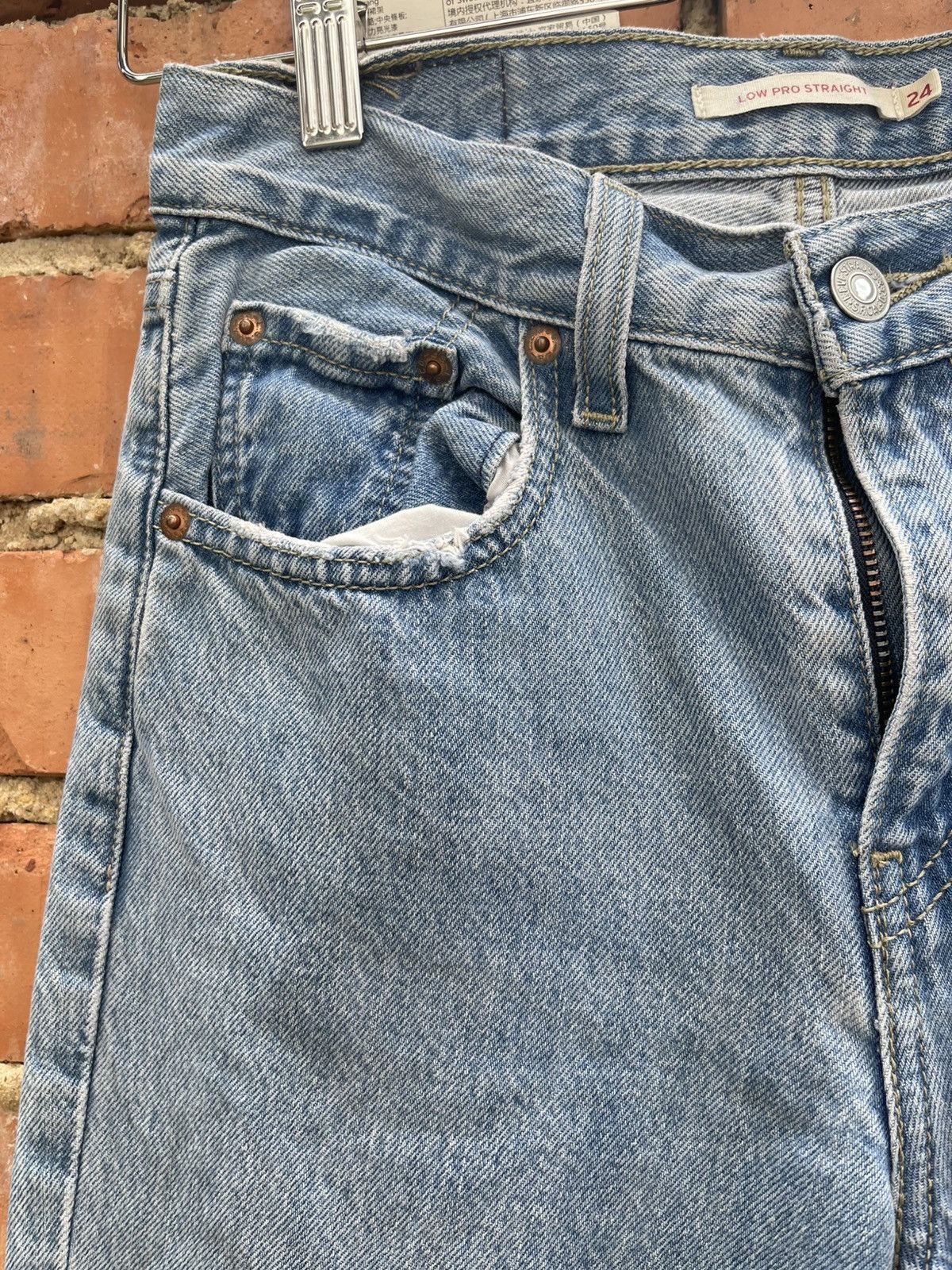 Levi's Vintage Levi’s Waterless Denim Jeans Size US 28 / EU 44 - 4 Thumbnail