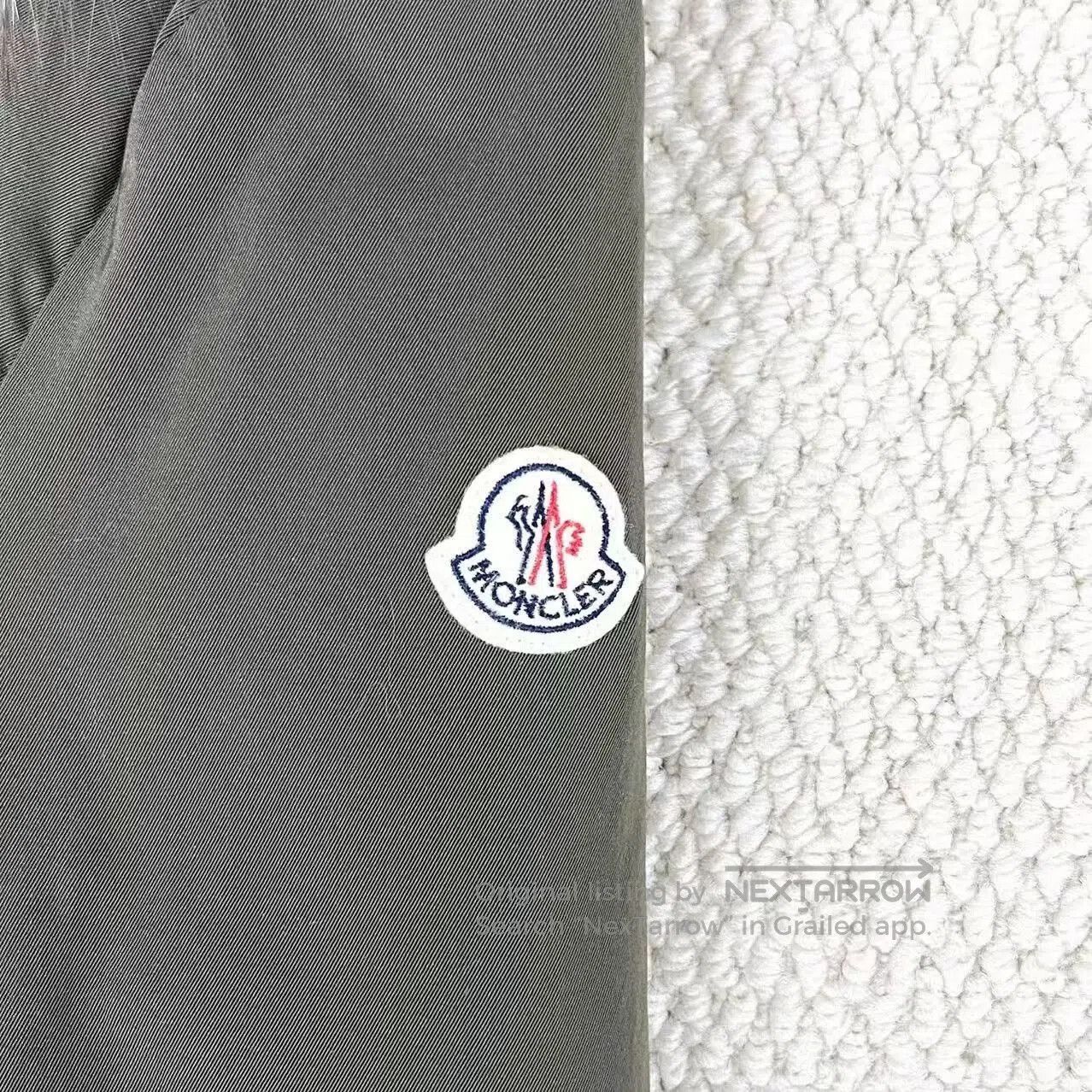 Moncler moncler green hooded down coat with pockets. Size L / US 10 / IT 46 - 4 Thumbnail