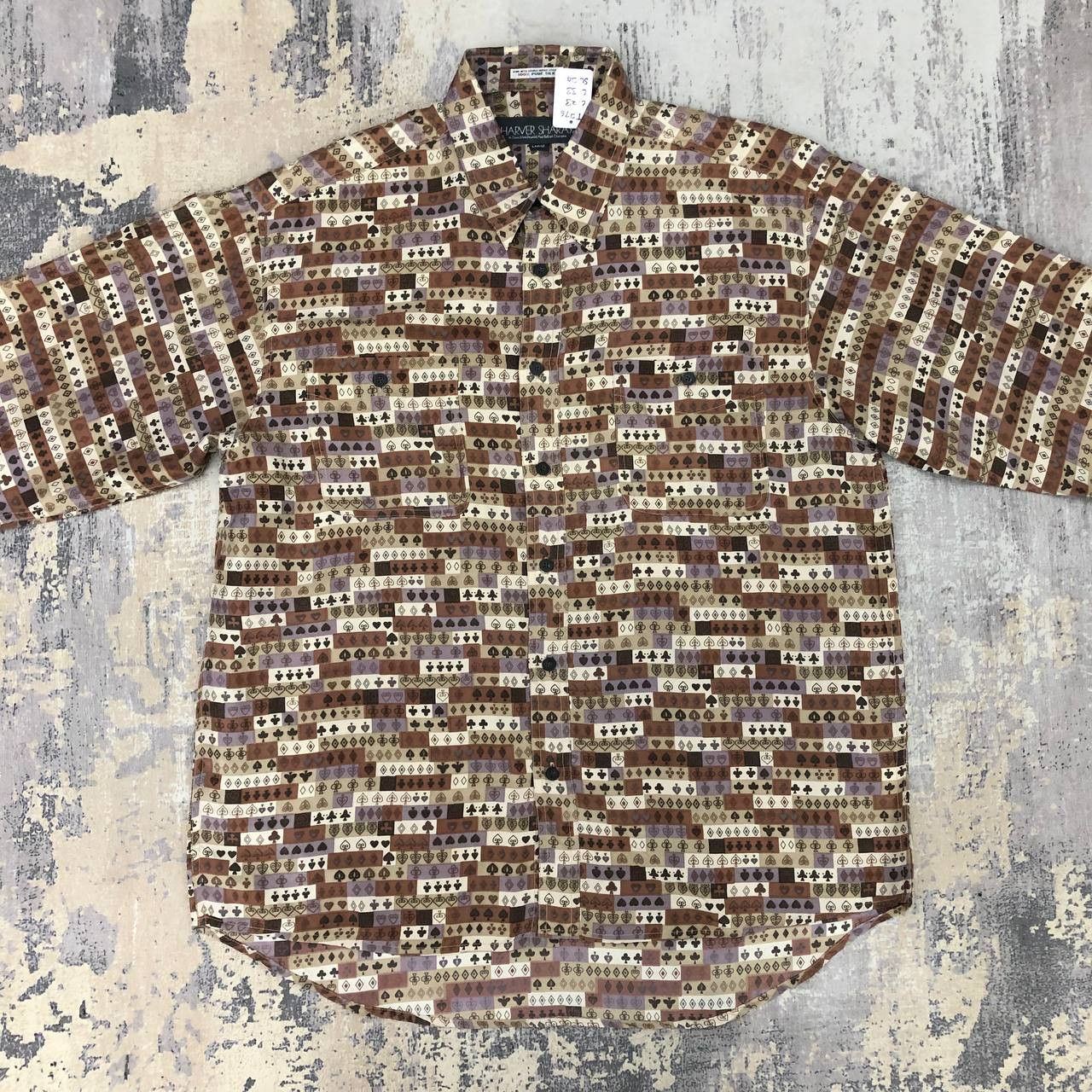 Japanese Brand T276 SILK HARVER SHARAY CASINO GAMBLE FULL PRINT SHIRTS Size US L / EU 52-54 / 3 - 4 Thumbnail