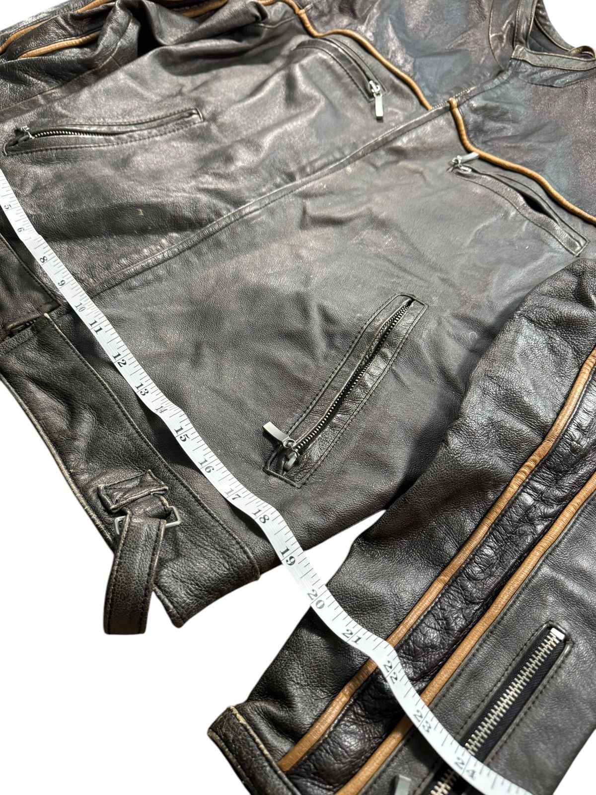 Vintage Jason Statham Vintage Leather Jacket Size US S / EU 44-46 / 1 - 5 Thumbnail