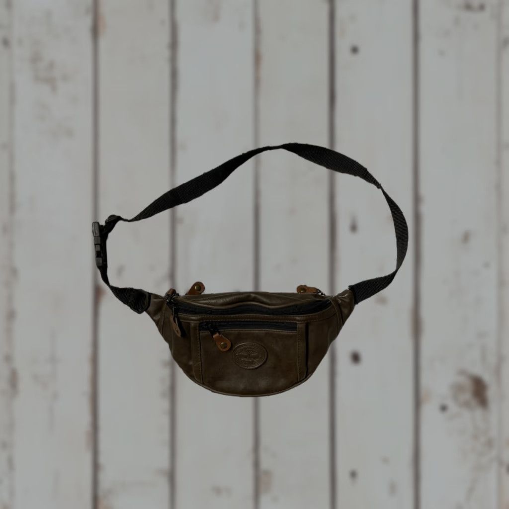 Vintage VINTAGE Cypress Woods Fanny Pack Bum Bag Waist Bag Faux Leather Green Adult Unisex Size ONE SIZE - 1 Thumbnail