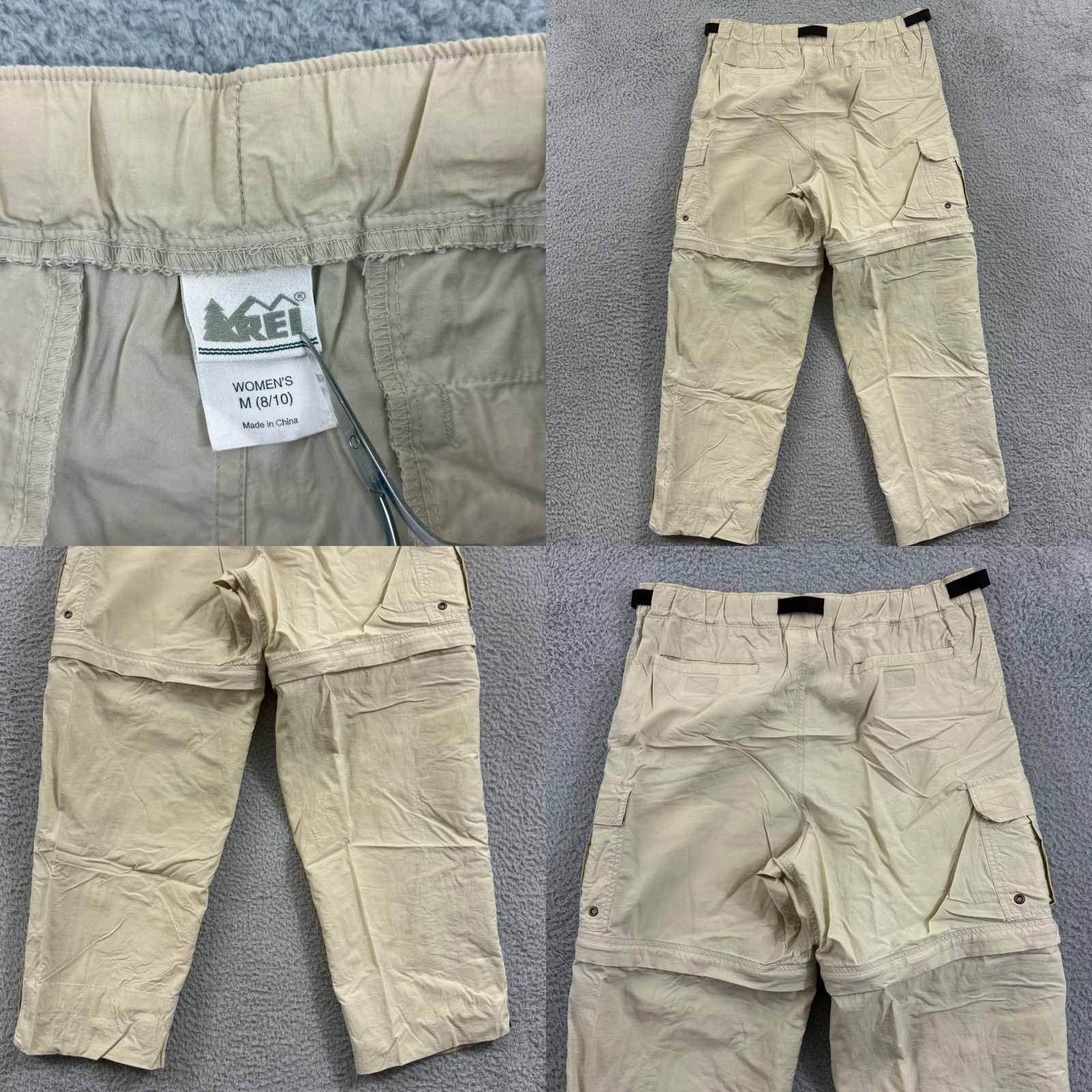 Vintage REI CoOp Pants Womens Medium Convertible Zip Off Hiking Cargo Outdoor Loose Size 32" / US 10 / IT 46 - 8 Thumbnail