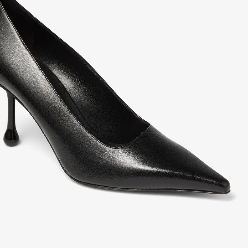 Jimmy Choo o1s22i1n1024 Nappa Leather Pumps in Black Size US 10 / IT 40 - 4 Thumbnail