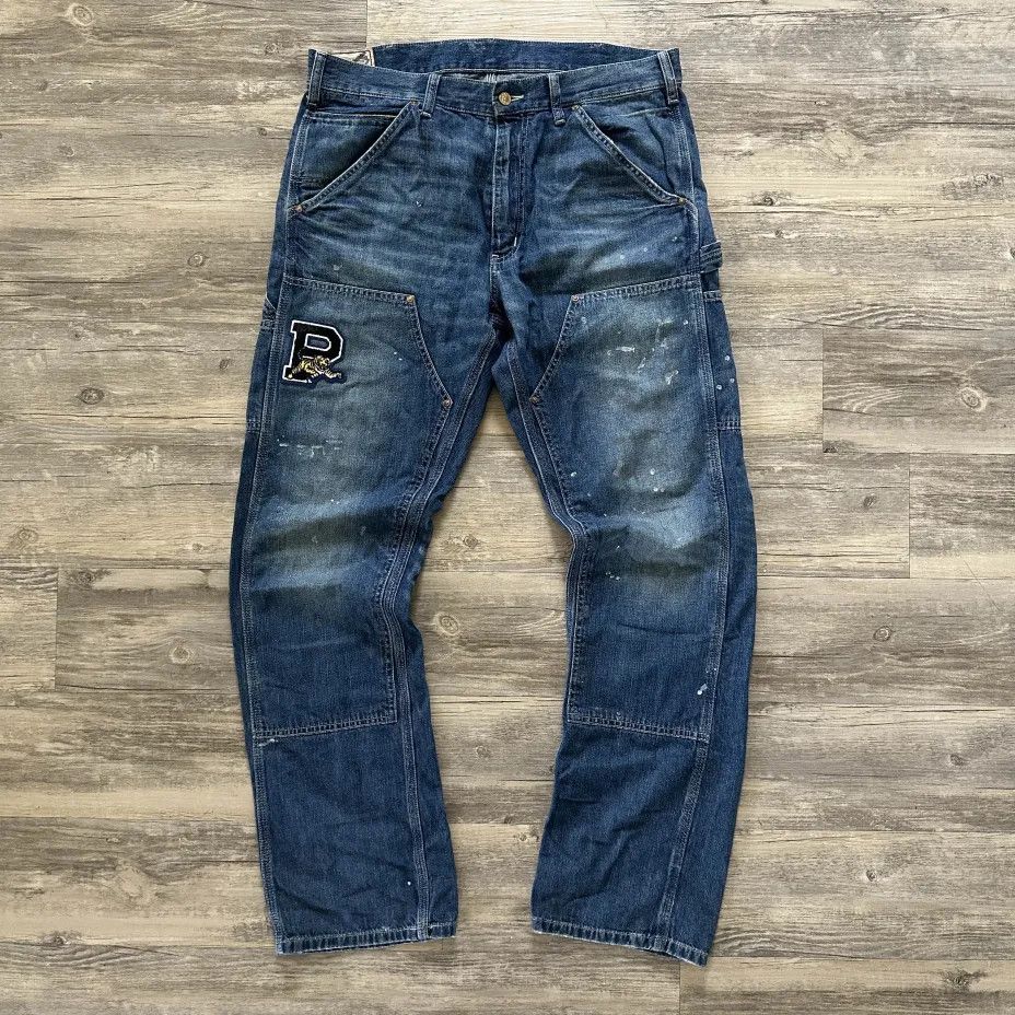 Vintage Polo Ralph Lauren Denim Carpenter Double Knees