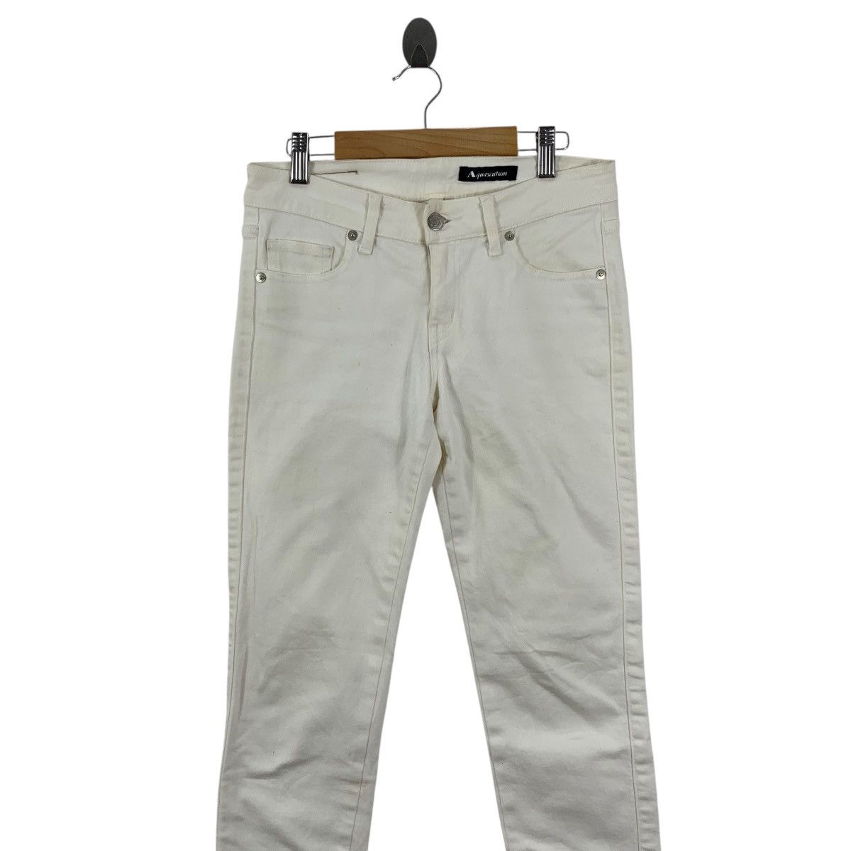 Aquascutum AQUASCUTUM Japanese Brand Slim Fit Denim Jeans Pants Size 28" / US 6 / IT 42 - 2 Thumbnail