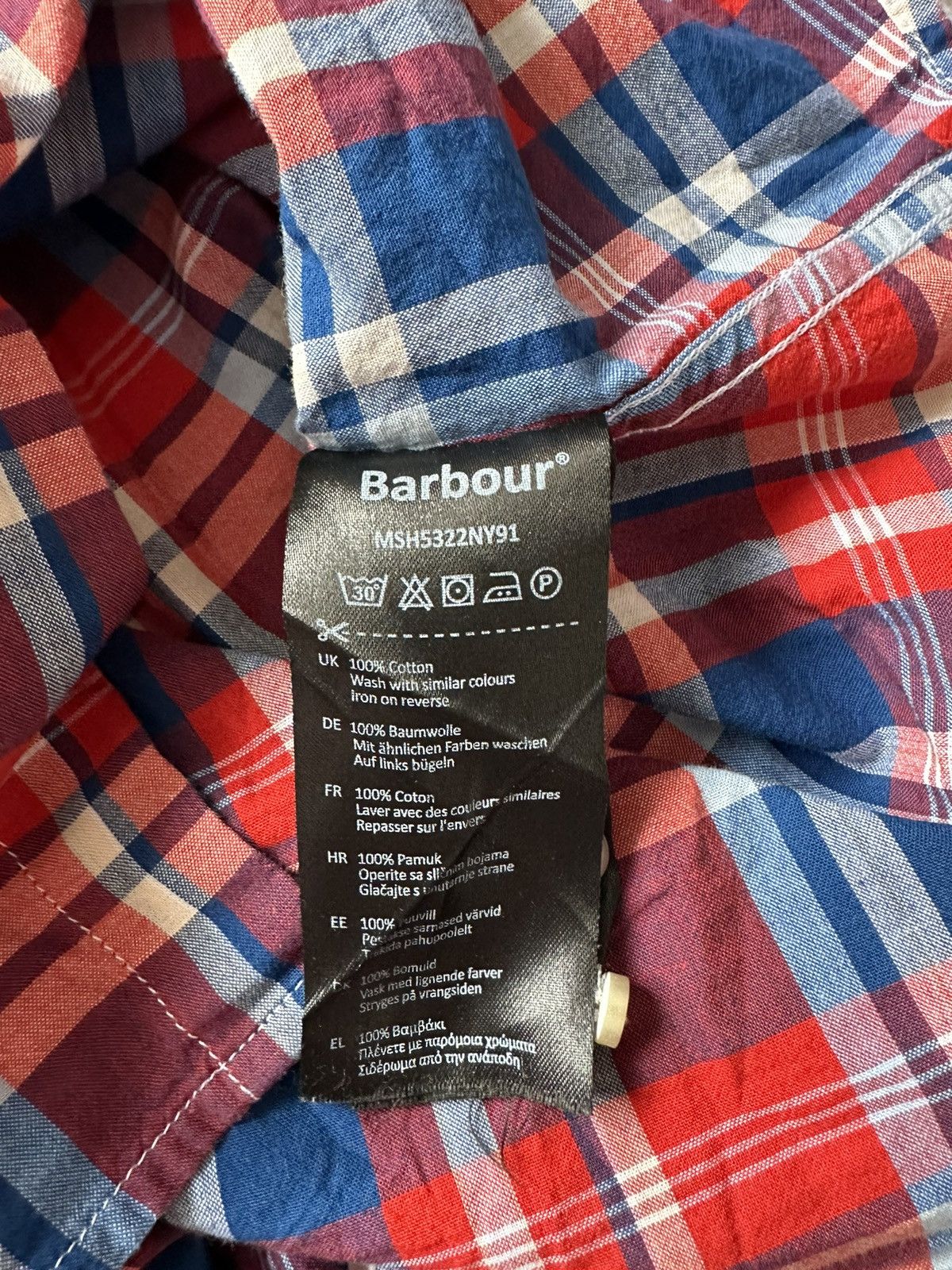 Barbour × Vintage Shirt Short Sleeve Barbour Vintage size M Size US M / EU 48-50 / 2 - 11 Thumbnail