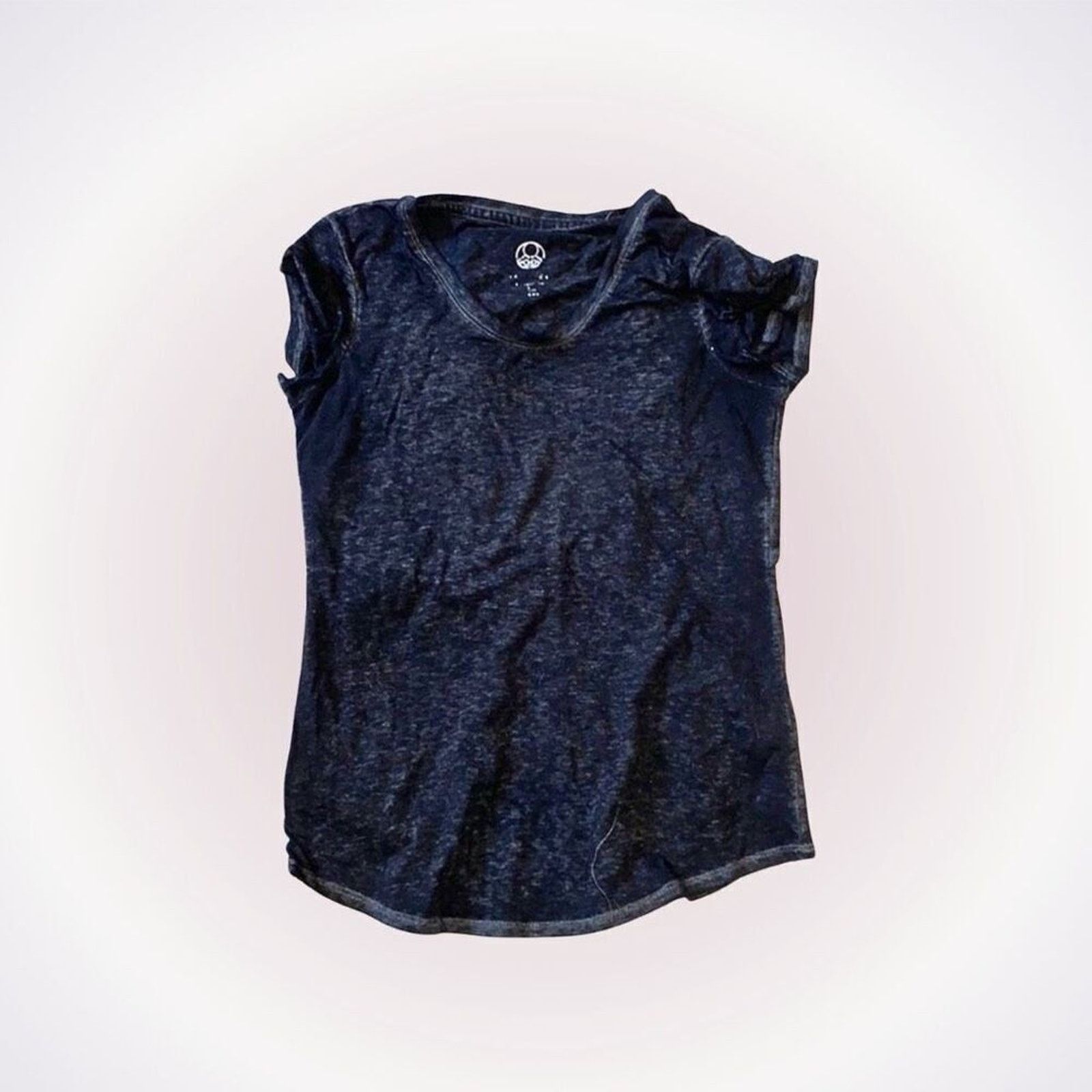 Other Dark Gray Open Back Burnout Short Sleeve T-Shirt | Sz S Size S / US 4 / IT 40 - 1 Thumbnail