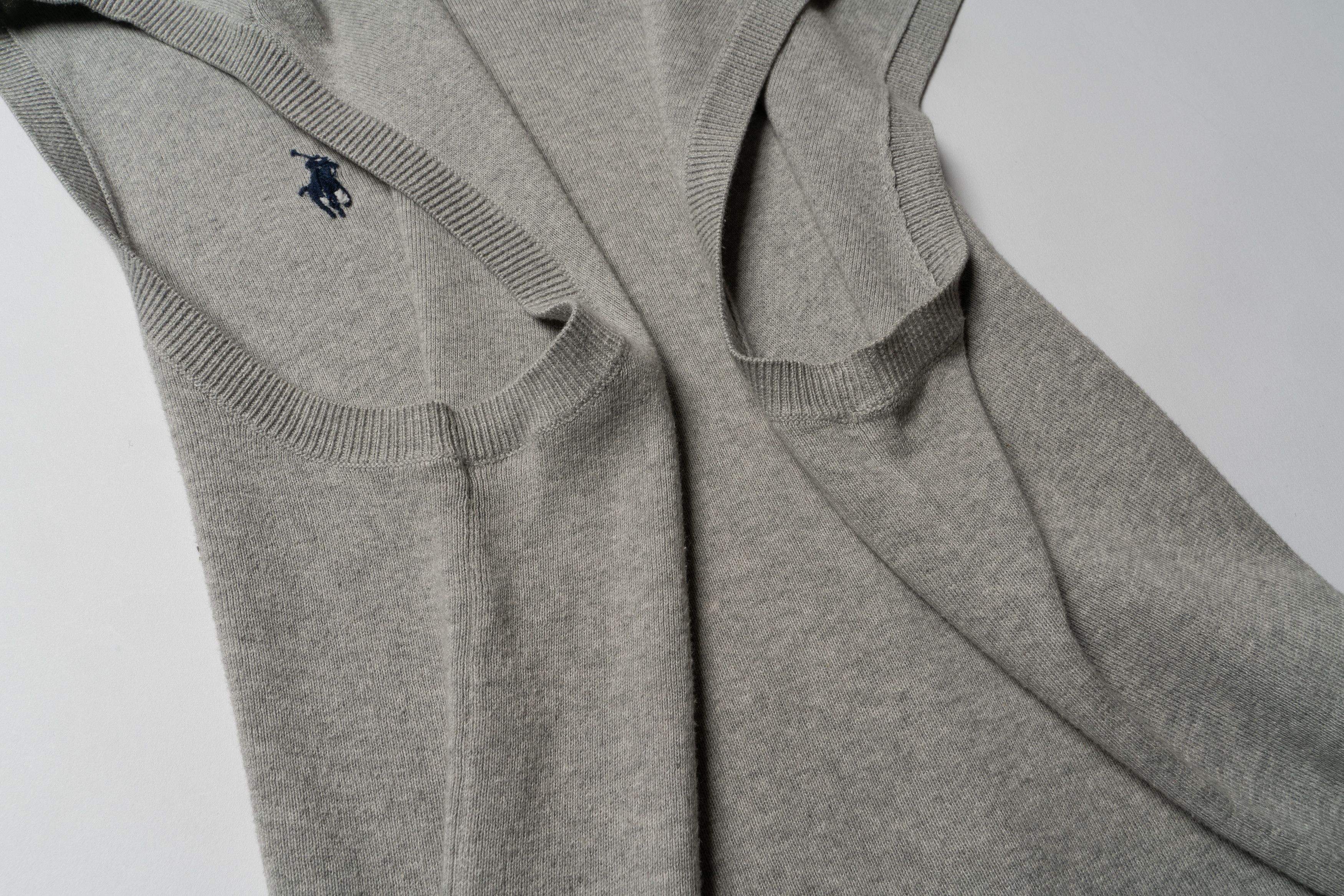 Polo Ralph Lauren 📌Polo RALPH LAUREN Vintage Gray Cotton Vest Size US S / EU 44-46 / 1 - 9 Thumbnail