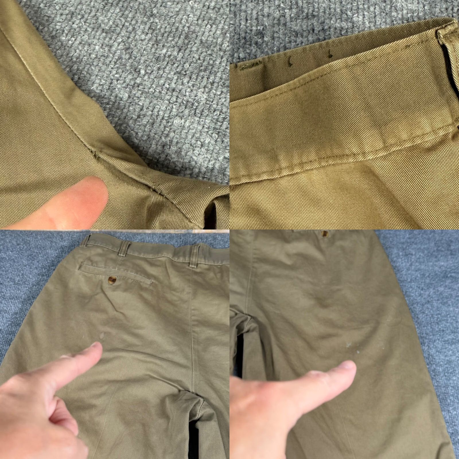 Bugle Boy VINTAGE Bugle Boy Khakis Pants Mens 36x34 Beige Cotton Pleated Workwear 90s Y2K Mens Size US 36 / EU 52 - 8 Thumbnail