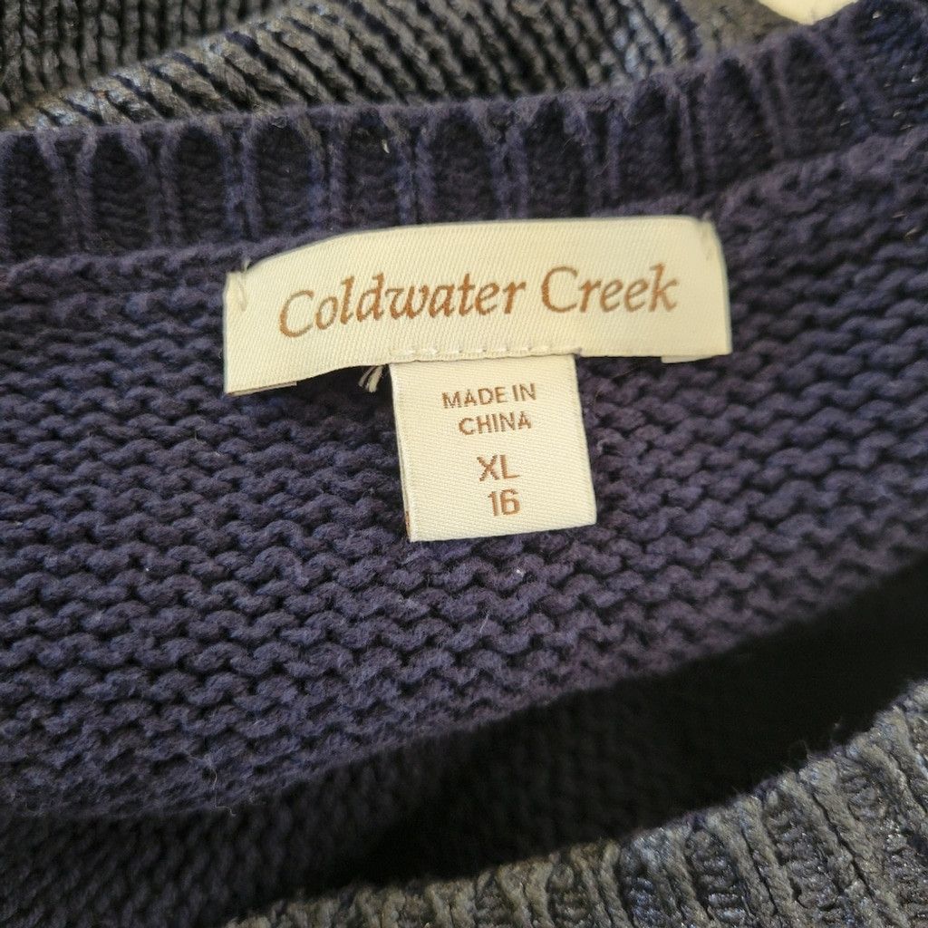 Coldwater Creek Women's Coldwater Creek Acrylic Cotton Pullover Sweater XL Size XL / US 12-14 / IT 48-50 - 5 Thumbnail