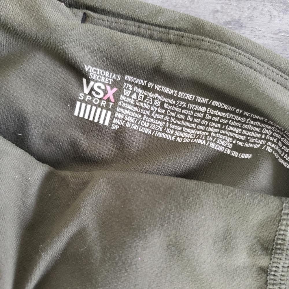 Designer Army Green High Waisted VS Knockout Legging Size 28" / US 6 / IT 42 - 3 Thumbnail