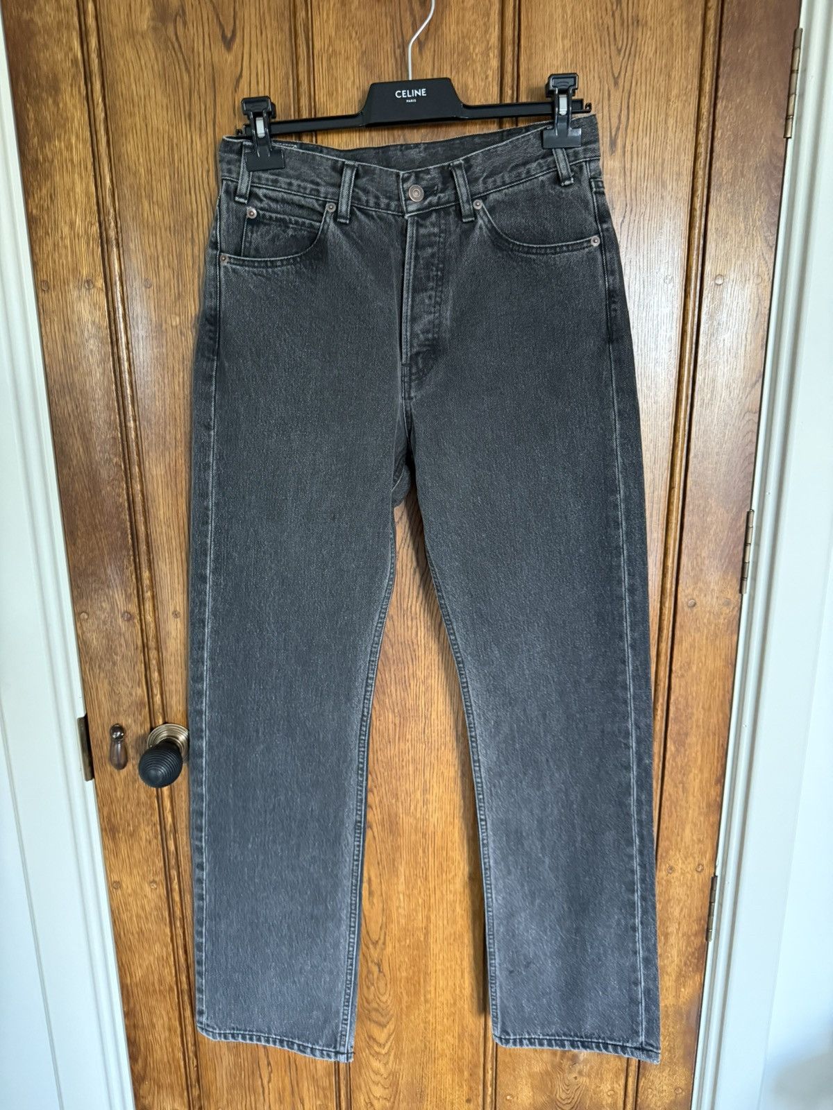 Celine $1.3k FW24 Celine Wesley grey jeans straight loose leg Hedi Size US 29 - 1 Thumbnail