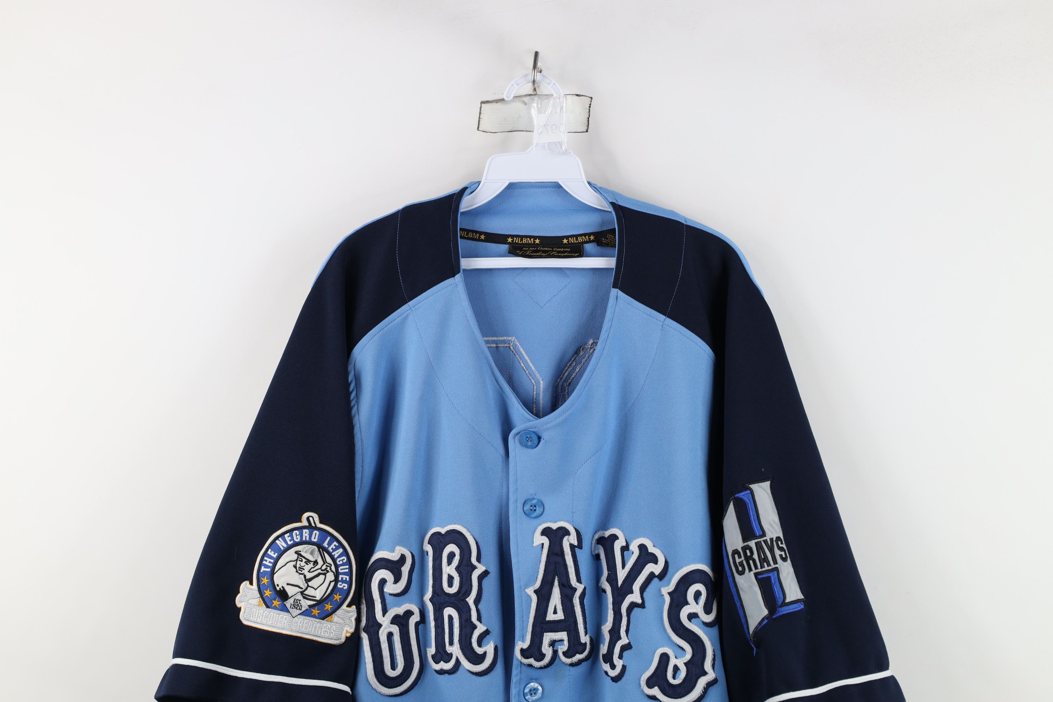 Vintage Vintage 90s Negro League Homestead Baseball Jersey Blue Size US XXL / EU 58 / 5 - 2 Thumbnail