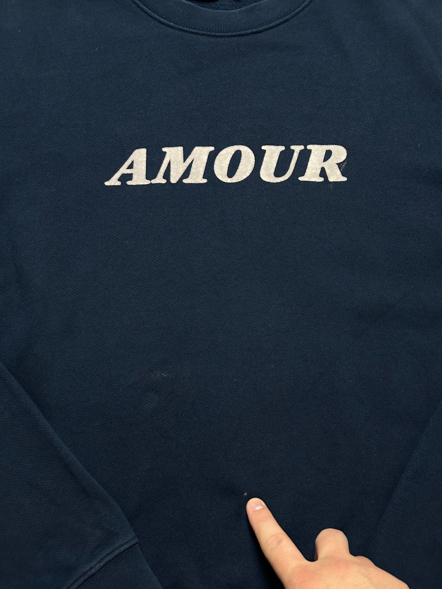 Sandro Sandro Crewneck Paris Flocked Sweatshirt Amour Central Logo Size US M / EU 48-50 / 2 - 8 Thumbnail