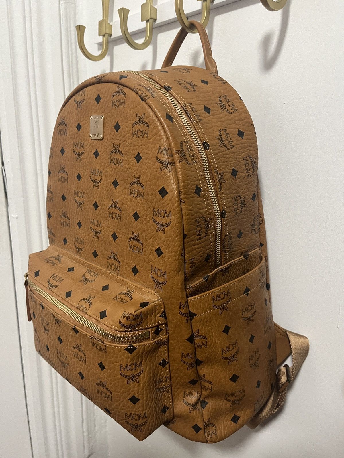 MCM Mcm Cognac Stark Backpack Size ONE SIZE - 5 Thumbnail