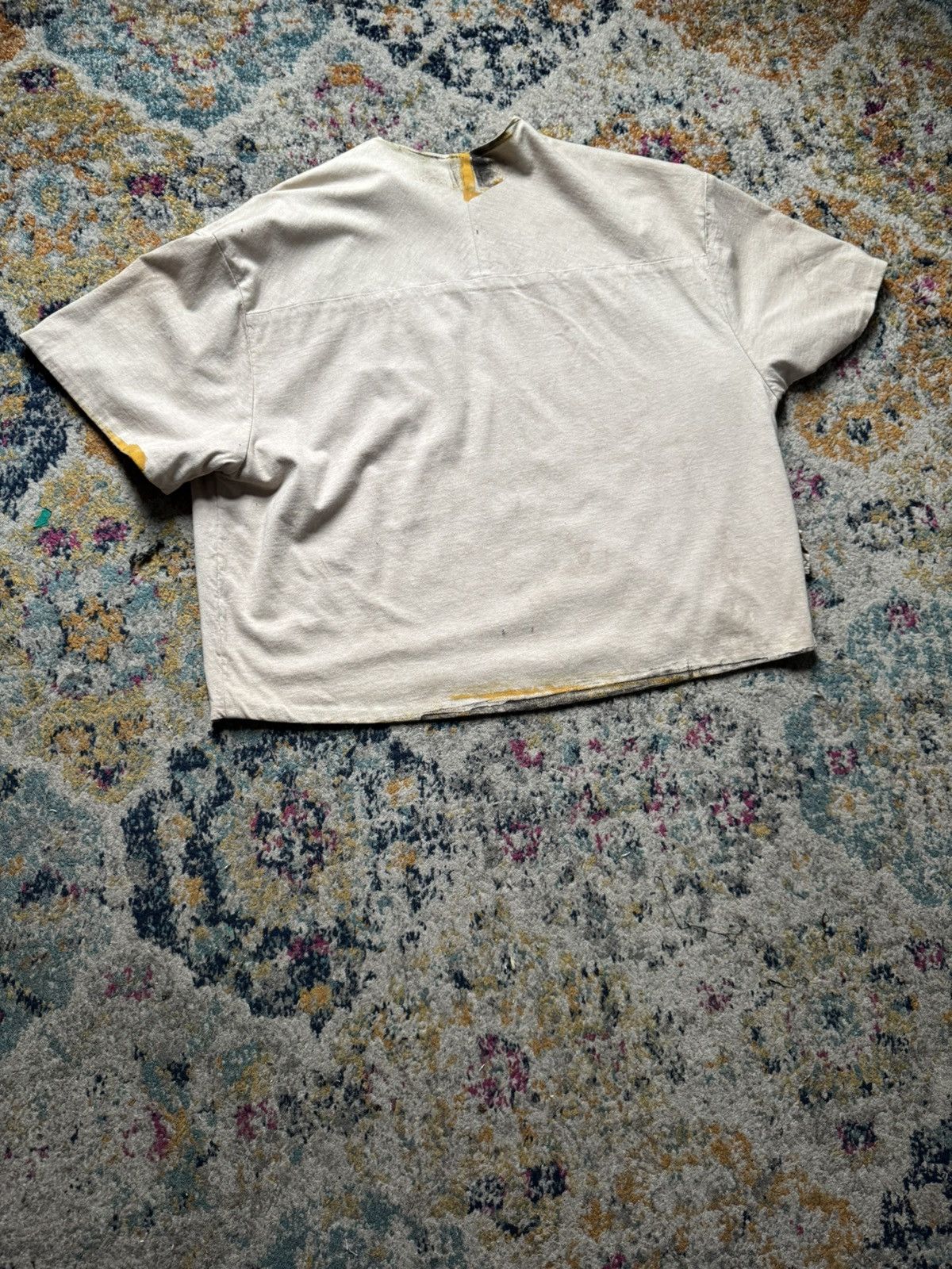 Yeezy RARE UNRELEASED DOUBLE LAYER YEEZY WYOMING HAND PAINTED TEE Size US M / EU 48-50 / 2 - 7 Thumbnail