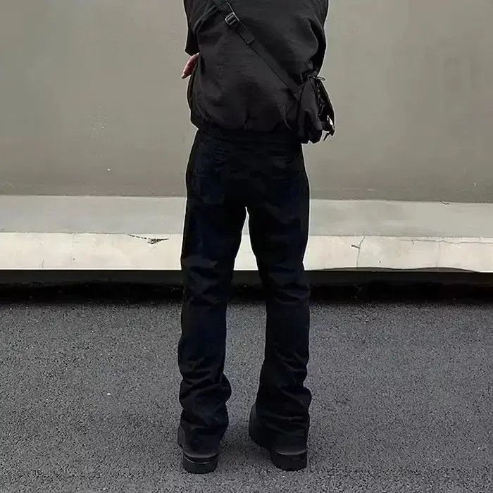 Japanese Brand Black Stack Denim Jeans Size US 32 / EU 48 - 5 Thumbnail