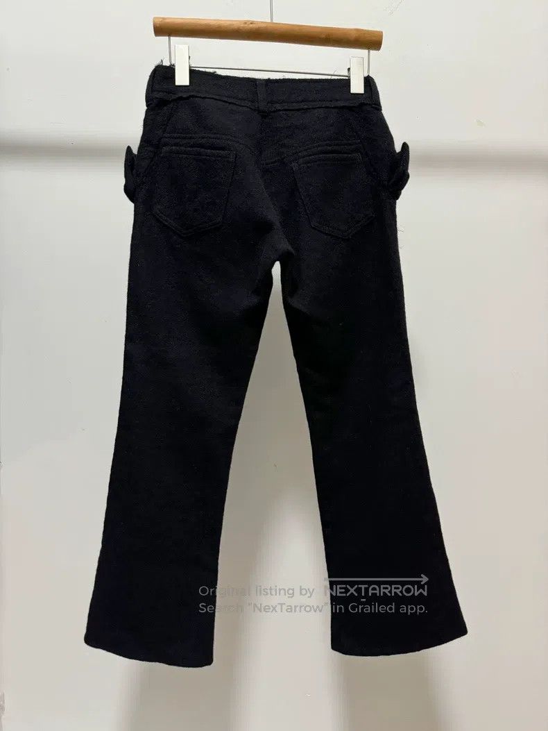 Junya Watanabe Junya Watanabe size S Butterfly knot frayed flared pants Size 23" - 4 Thumbnail