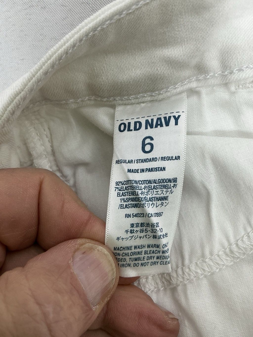 Old Navy Woman's Old Navy The Rock Star White Jeans 6 Ankle Size 28" / US 6 / IT 42 - 4 Thumbnail
