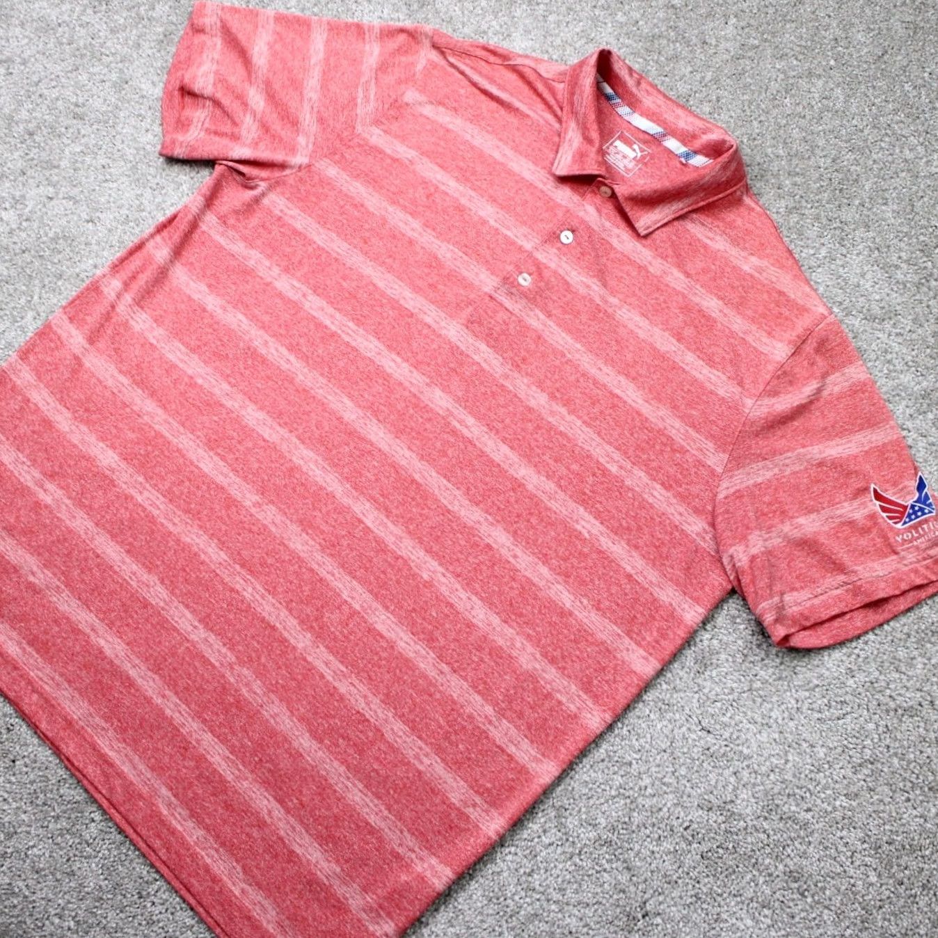 Puma Puma Polo Shirt Mens XL Pink 100% Polyester Golf Short Sleeve Pullover Size US XL / EU 56 / 4 - 3 Thumbnail