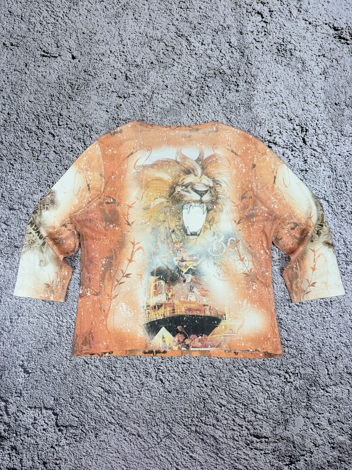 Japanese Brand Vintage Y2K Grunge Angel Lion All Over Print Top Size M Size L / US 10 / IT 46 - 7 Thumbnail