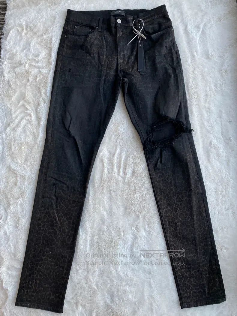 Amiri Amiri Size 36 Panther knees destroy jeans Size US 36 / EU 52 - 1 Thumbnail