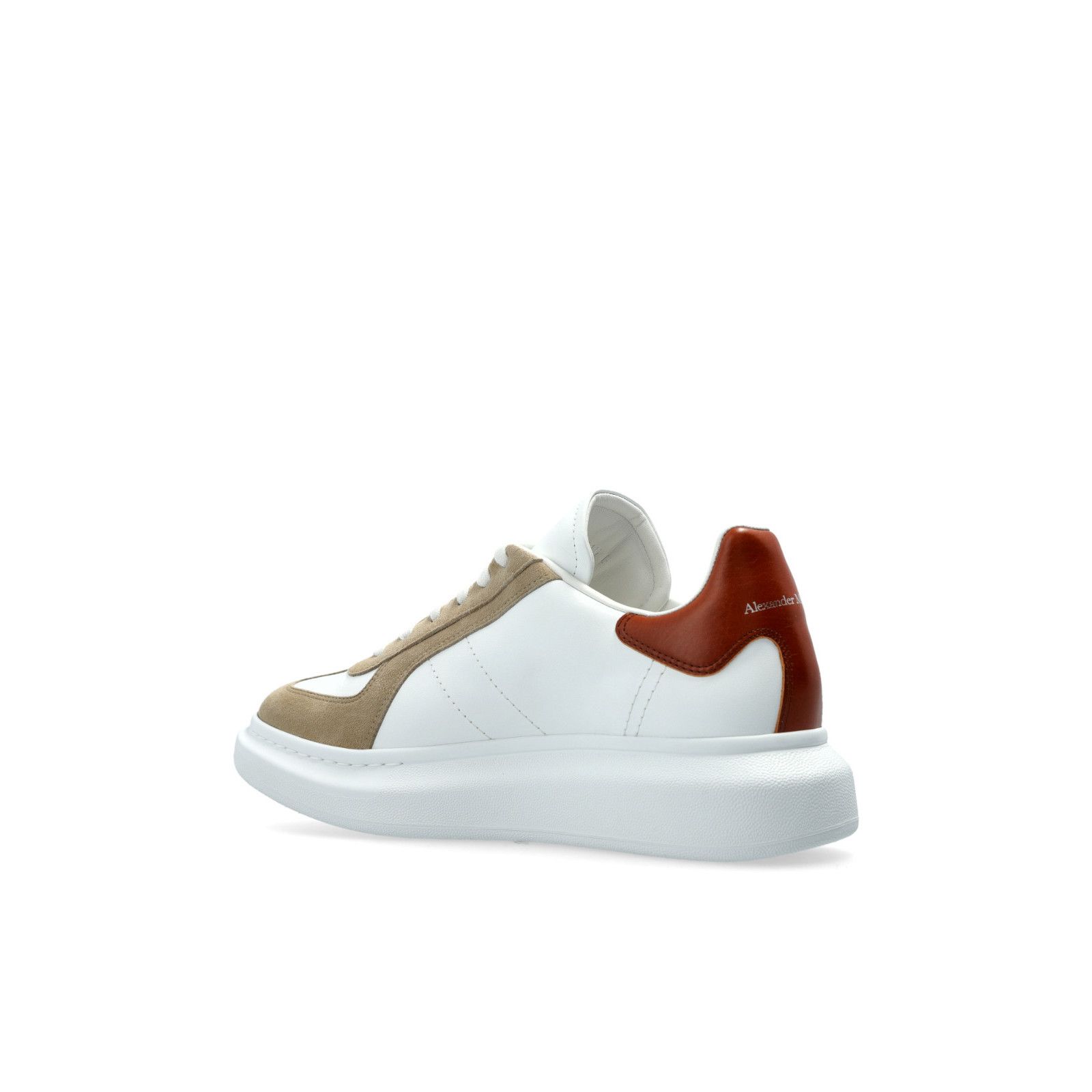 Alexander McQueen ALEXANDER MCQUEEN Oversized Retro $830 Men's White/Red Leath Size US 10 / EU 43 - 3 Thumbnail