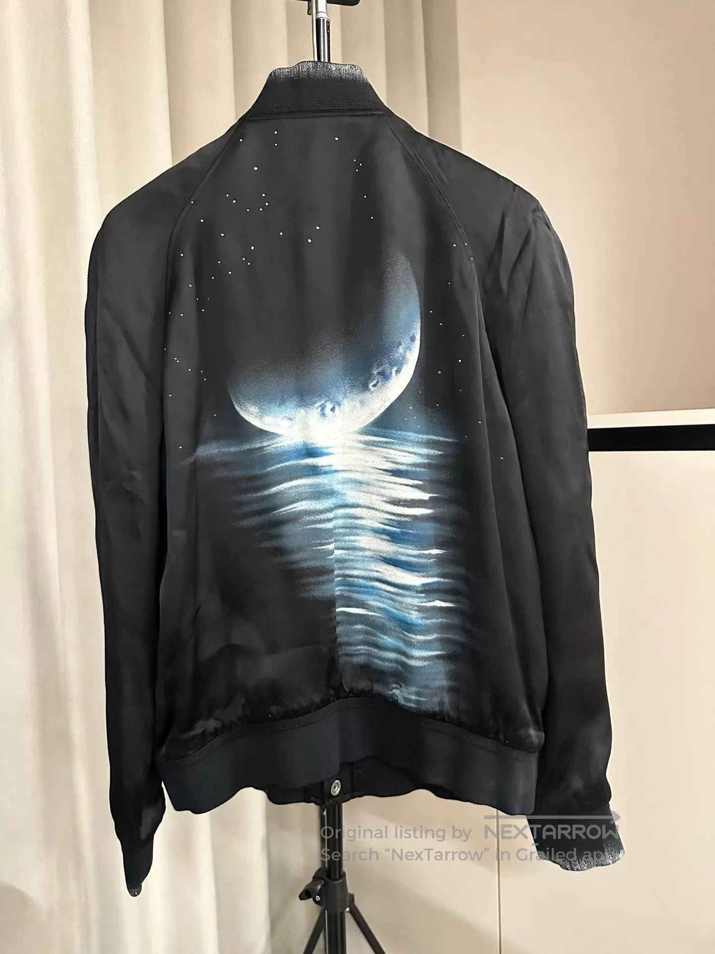 Saint Laurent Paris Saint Laurent Silk Jacket with Moon Design. Size US L / EU 52-54 / 3 - 1 Thumbnail