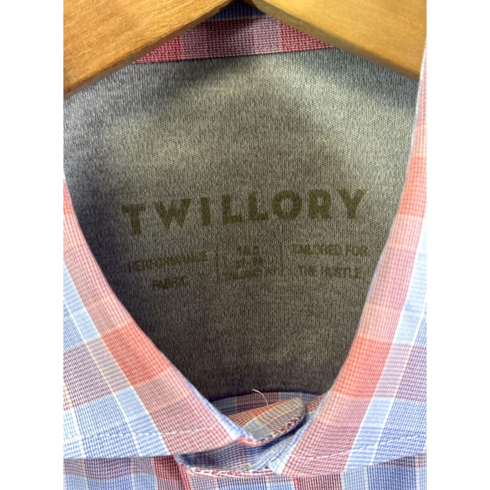 Vintage Twillory Shirt Mens Large Red Blue Plaid Performance Stretch Button Down Casual Size US L / EU 52-54 / 3 - 3 Thumbnail