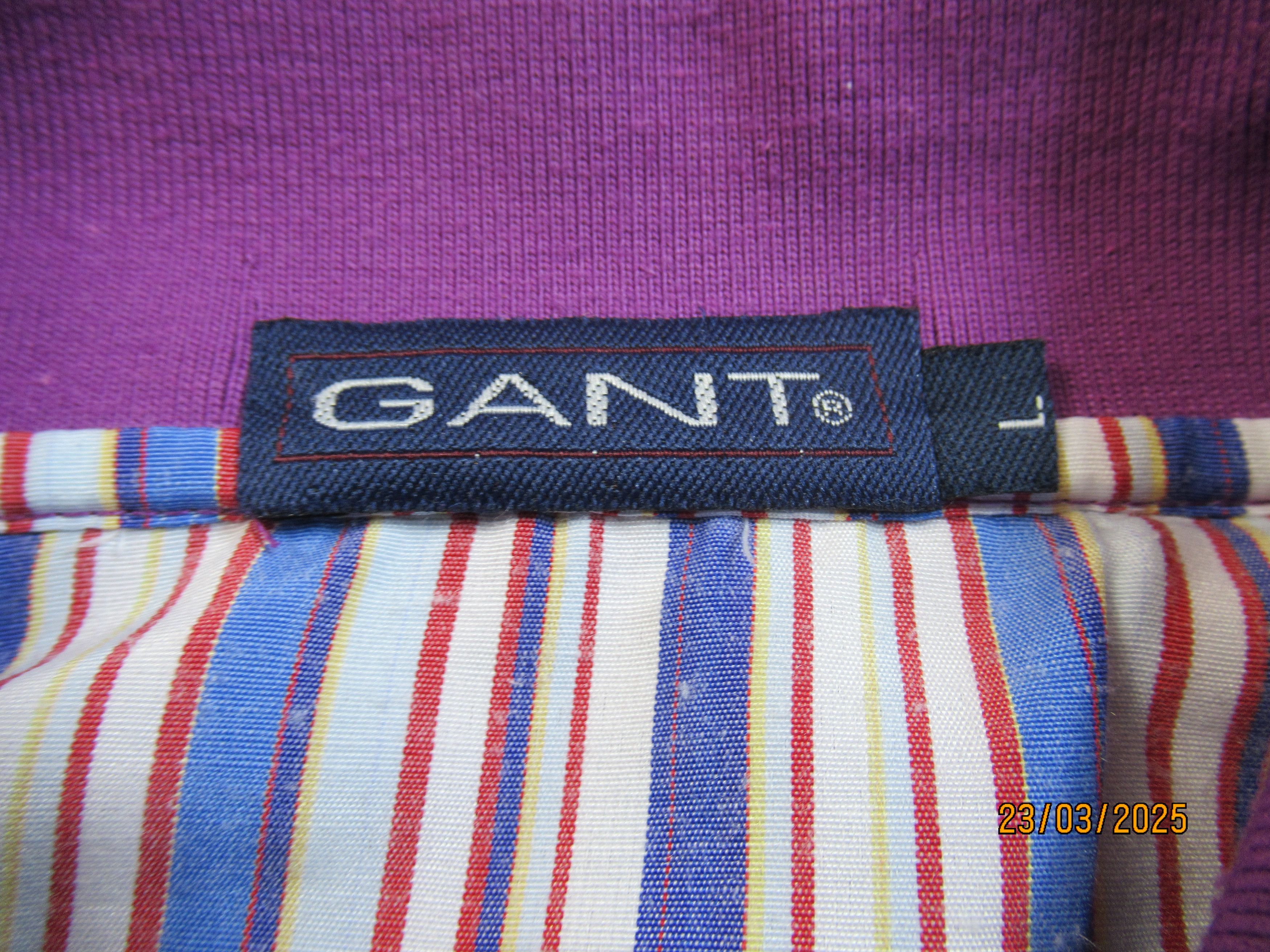 Gant Gant violet polo Size US L / EU 52-54 / 3 - 3 Thumbnail