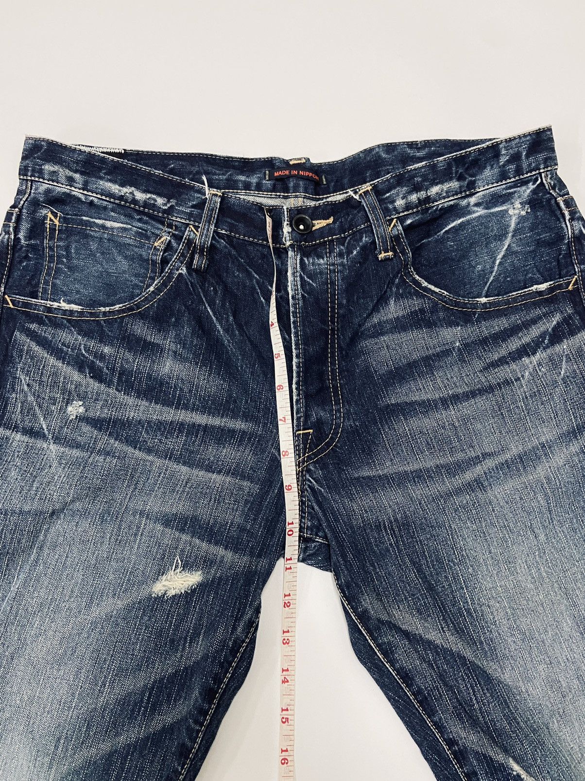 Japanese Brand BLUE WAY DISTRESSED JEANS Size US 34 / EU 50 - 7 Thumbnail