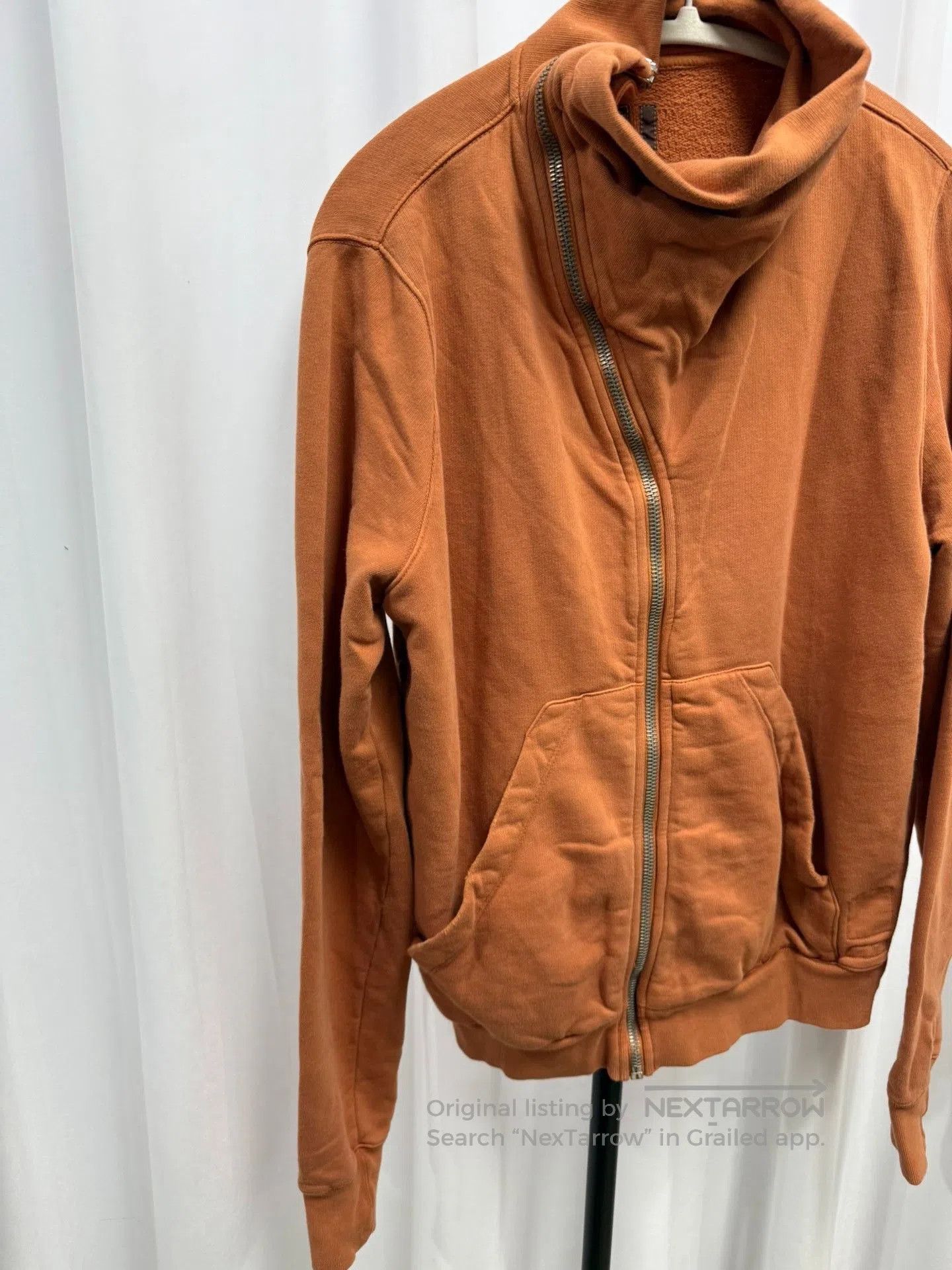 Rick Owens Rick Owens Diagonal Zipper Hoodie Jacket. Size US L / EU 52-54 / 3 - 2 Thumbnail