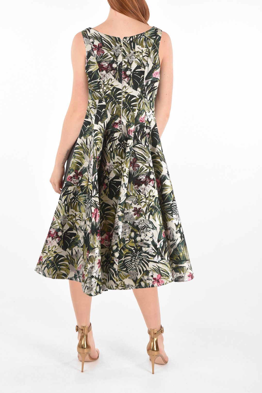 Philipp Plein og1mm0824 Floral-Print Sleeveless Dress in Multicolor Size S / US 4 / IT 40 - 2 Thumbnail
