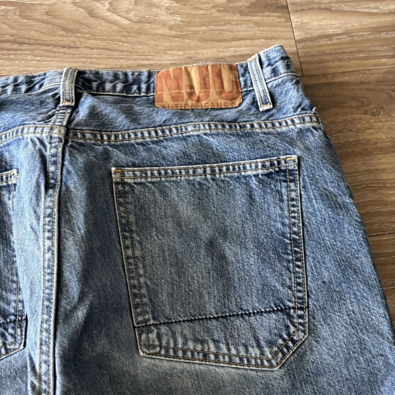 Japanese Brand Crazy Vintage Y2K/2000s Baggy Medium Wash Skater Denim Jeans! 36x32 Size US 36 / EU 52 - 7 Thumbnail