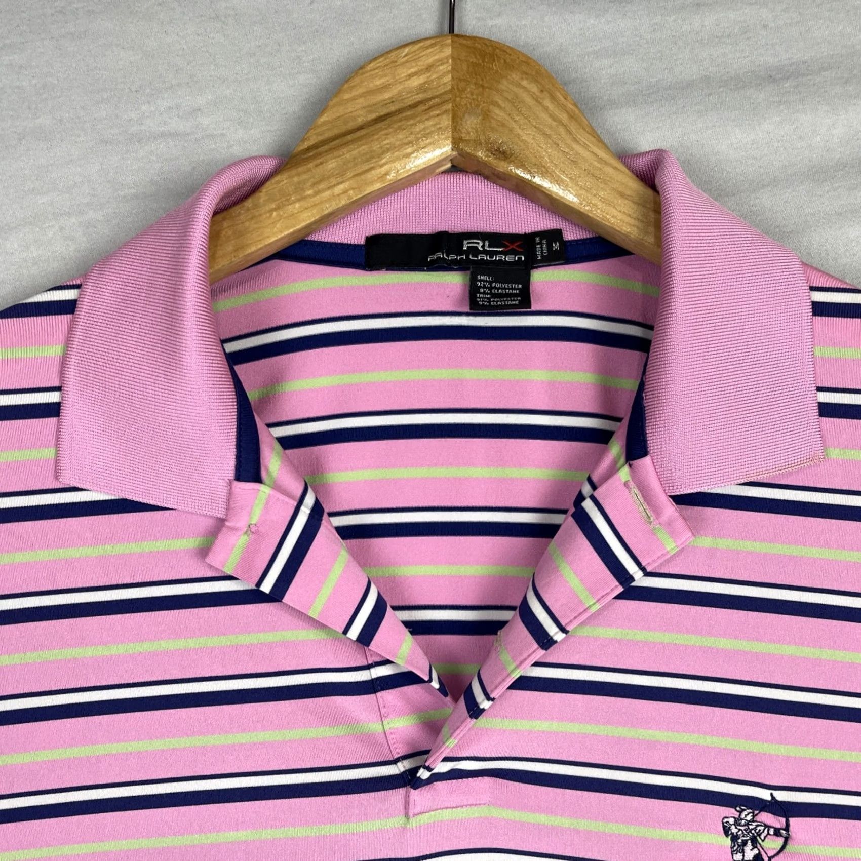 RLX Ralph Lauren RLX Ralph Lauren Shirt Mens Medium Polo Sherwood Country Club Stripes Pink Golf Boy? Size US M / EU 48-50 / 2 - 5 Thumbnail
