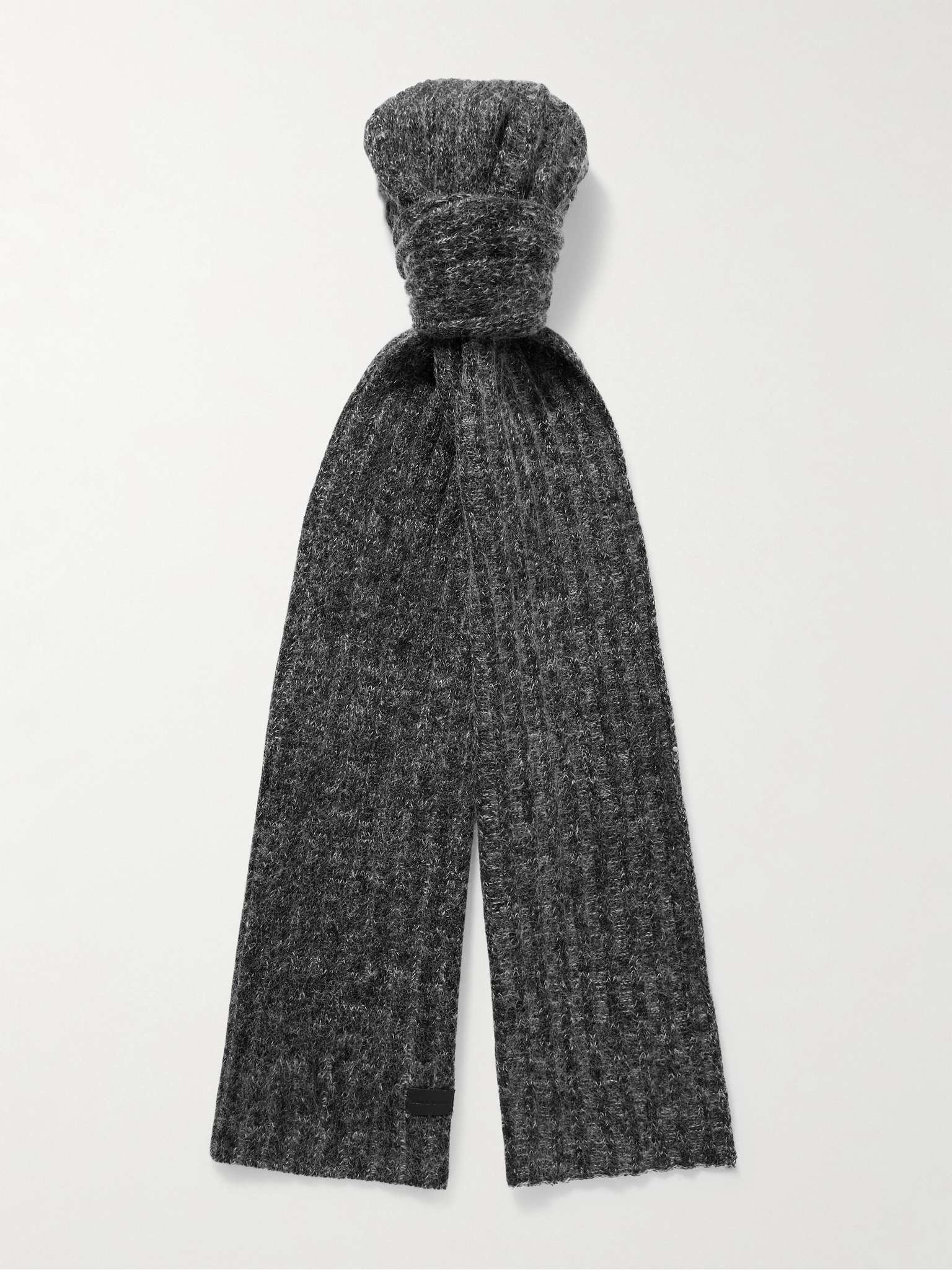 Saint Laurent Paris oc11z1225 Size: OS / knit Signature Scarf Wool and Mohair Size ONE SIZE - 2 Thumbnail