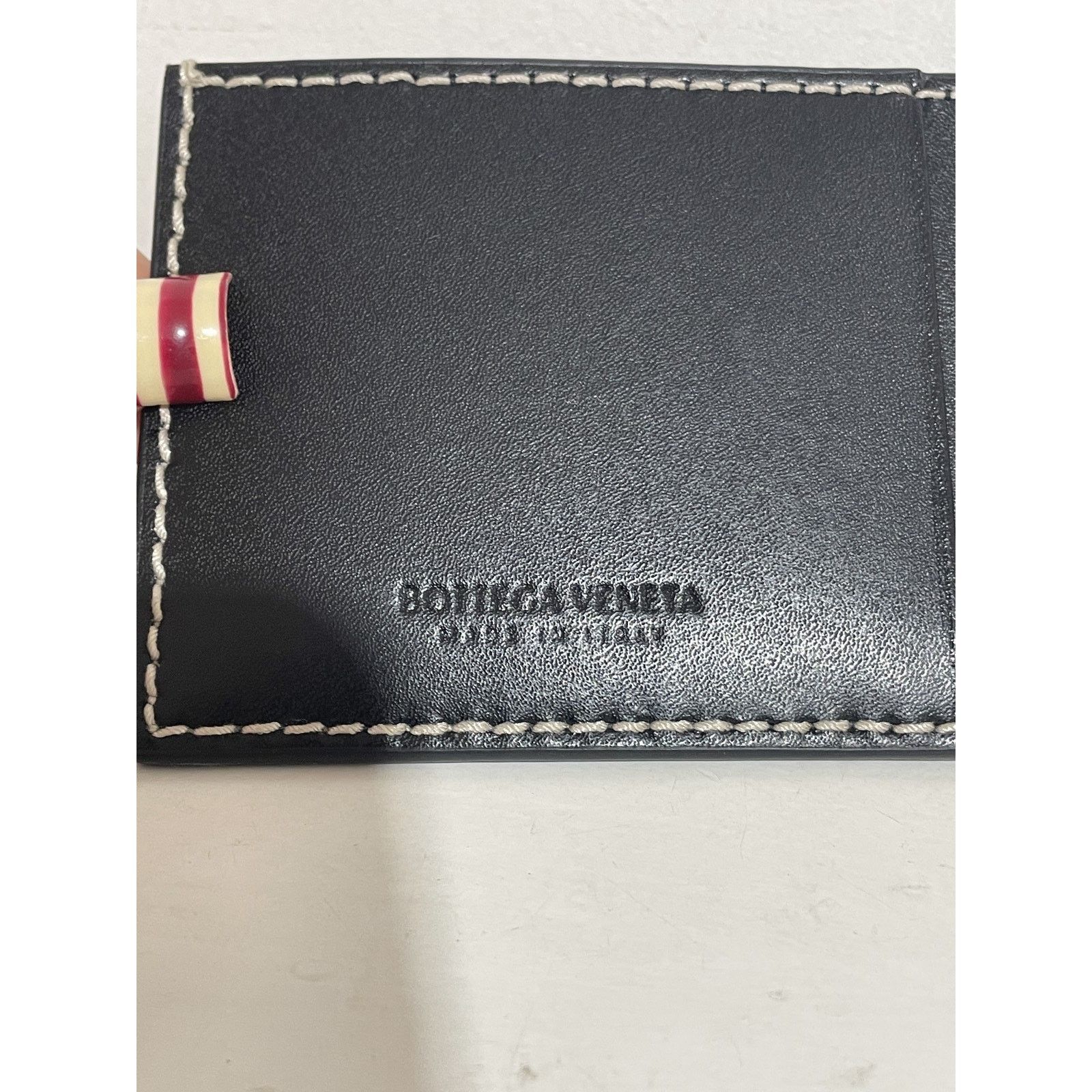 Bottega Veneta BOTTEGA VENETA MUST & BLACK CASSETTE CREDIT CARD HOLDER Size ONE SIZE - 4 Thumbnail