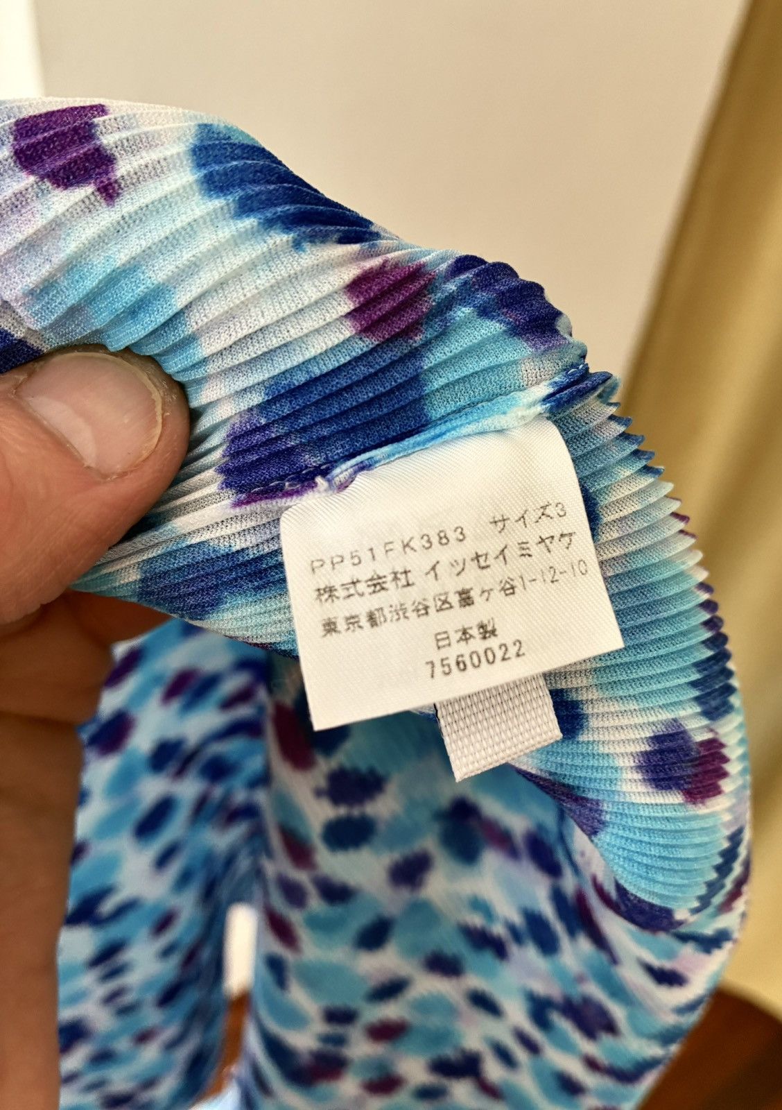 Pleats Please Issey Miyake PLEATS PLEASE Polka Dot Splatter Print Polo Size M / US 6-8 / IT 42-44 - 24 Thumbnail