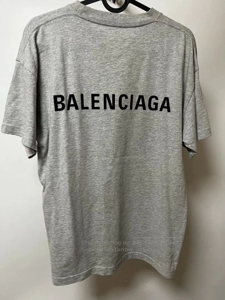 Balenciaga Balenciaga Gray Logo Short Sleeve T-shirt. Size US S / EU 44-46 / 1 - 1 Thumbnail