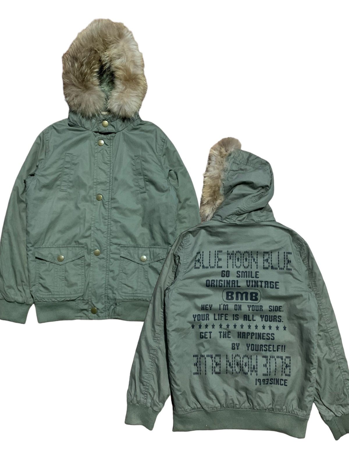 Japanese Brand Fur SLY Military Fur Jacket | Grailed
