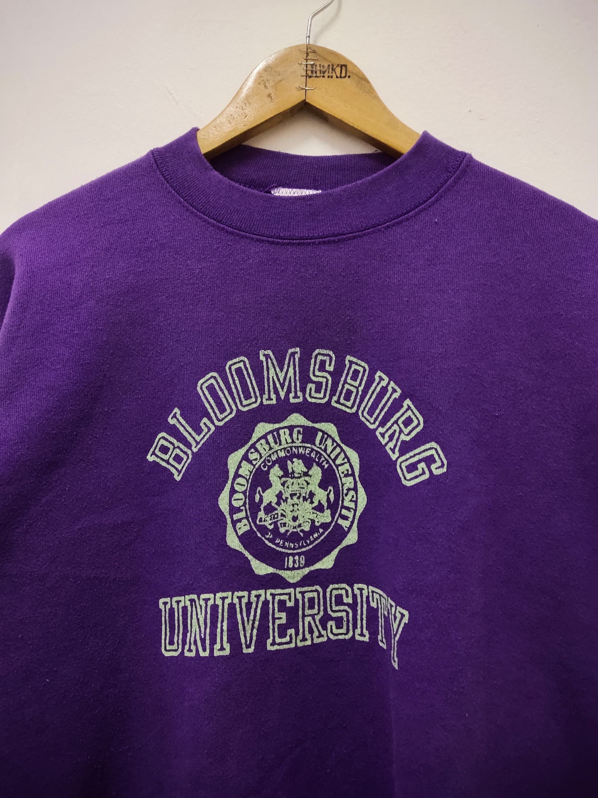 Vintage Vintage 90s Bloomburg University College crewneck sweatshirt Size US XL / EU 56 / 4 - 4 Thumbnail