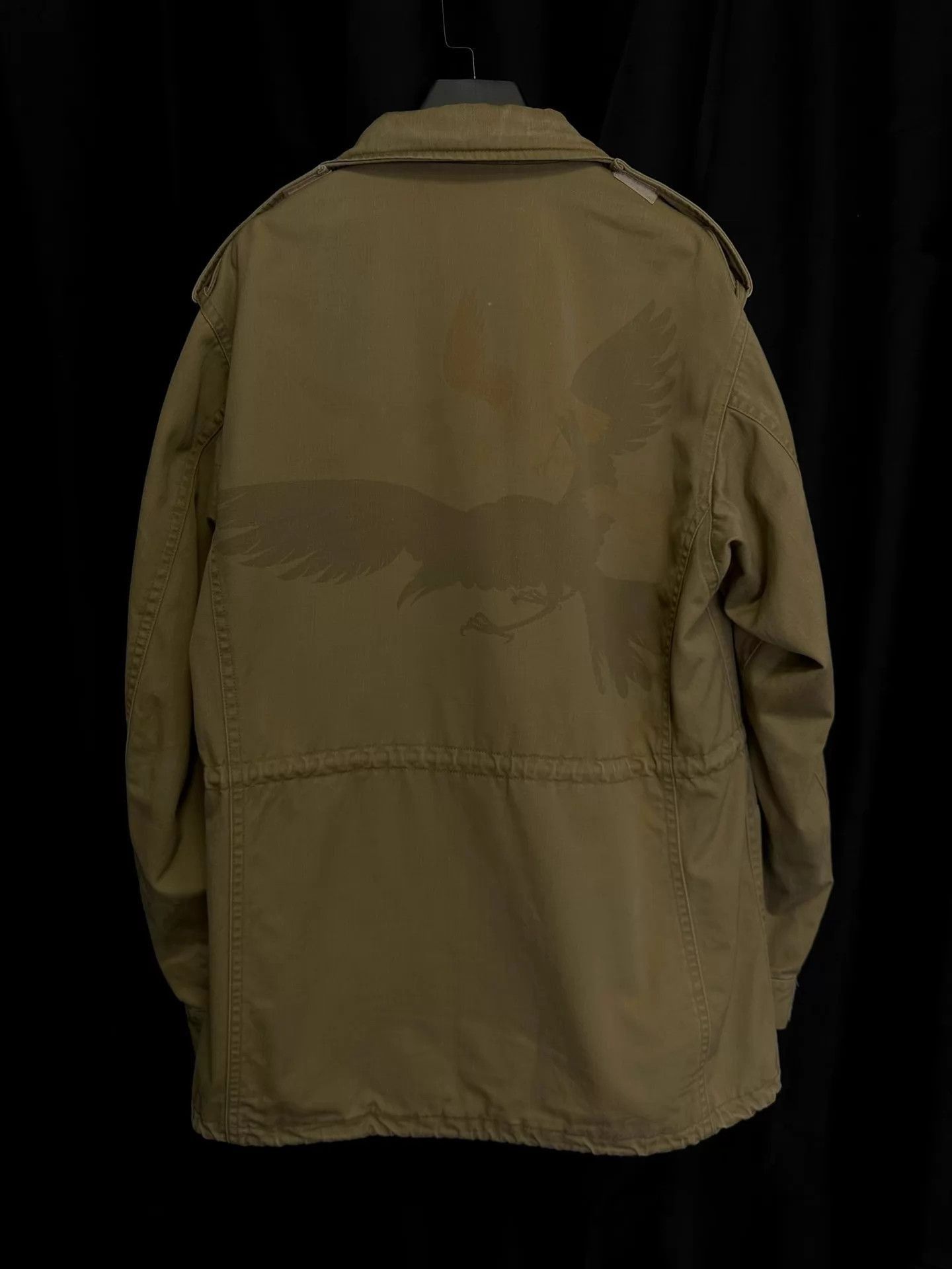 Yohji Yamamoto Beige XL Light Jacket with Eagle Print Size US XL / EU 56 / 4 - 1 Thumbnail
