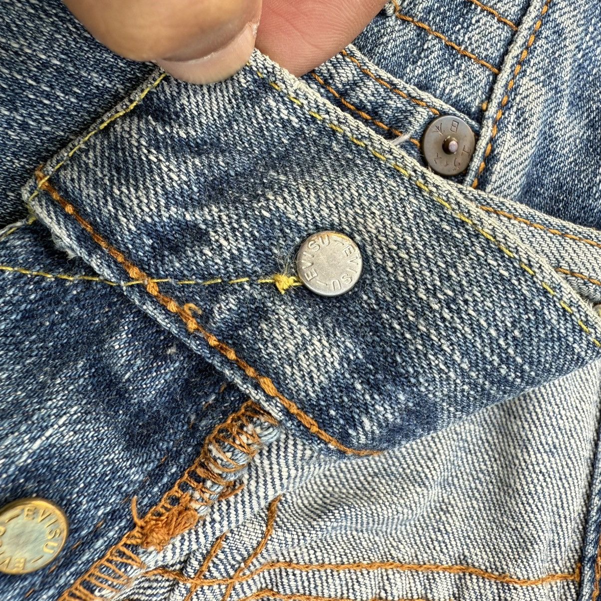 Japanese Brand Vintage EVISU button fly rippep rusty denim Size US 36 / EU 52 - 9 Thumbnail