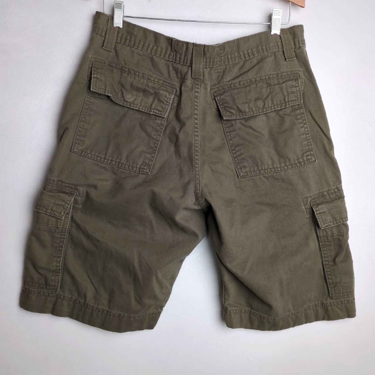 Levi's VINTAGE Levi’s Cargo Workwear Shorts Men 34 Sage Green Cotton 10in Inseam Regular Size 34 Button Closure Mens Size US 34 / EU 50 - 2 Thumbnail