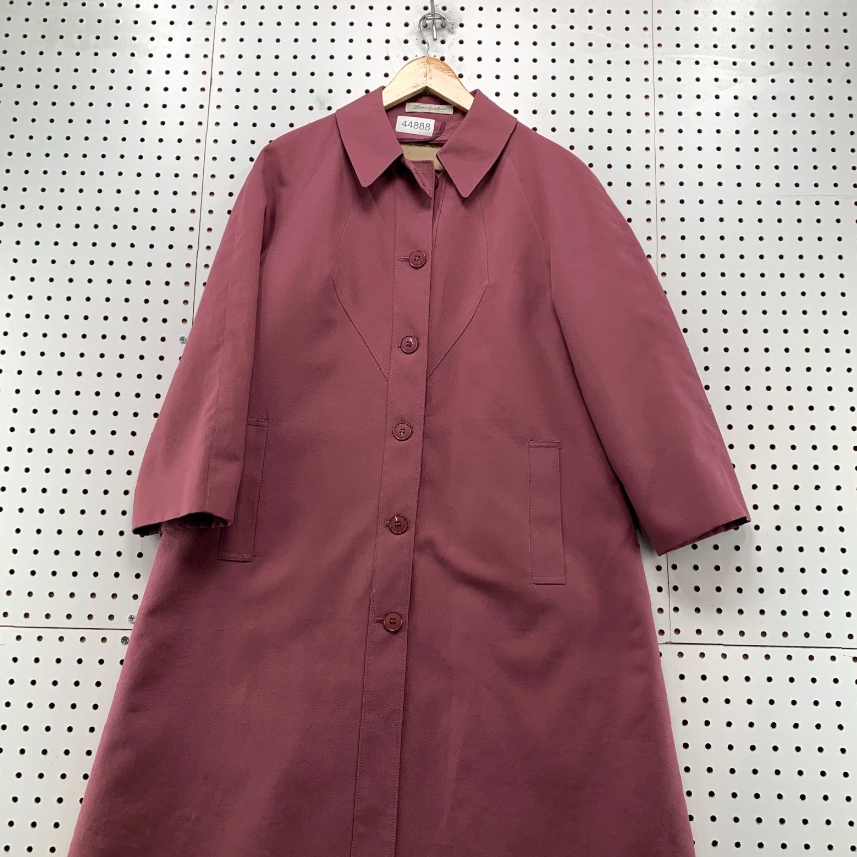 Rains VINTAGE Misty Harbor Rain Trench Coat Women 8P Sherpa Detachable Liner Union USA Coat Long Pink Size M / US 6-8 / IT 42-44 - 2 Thumbnail