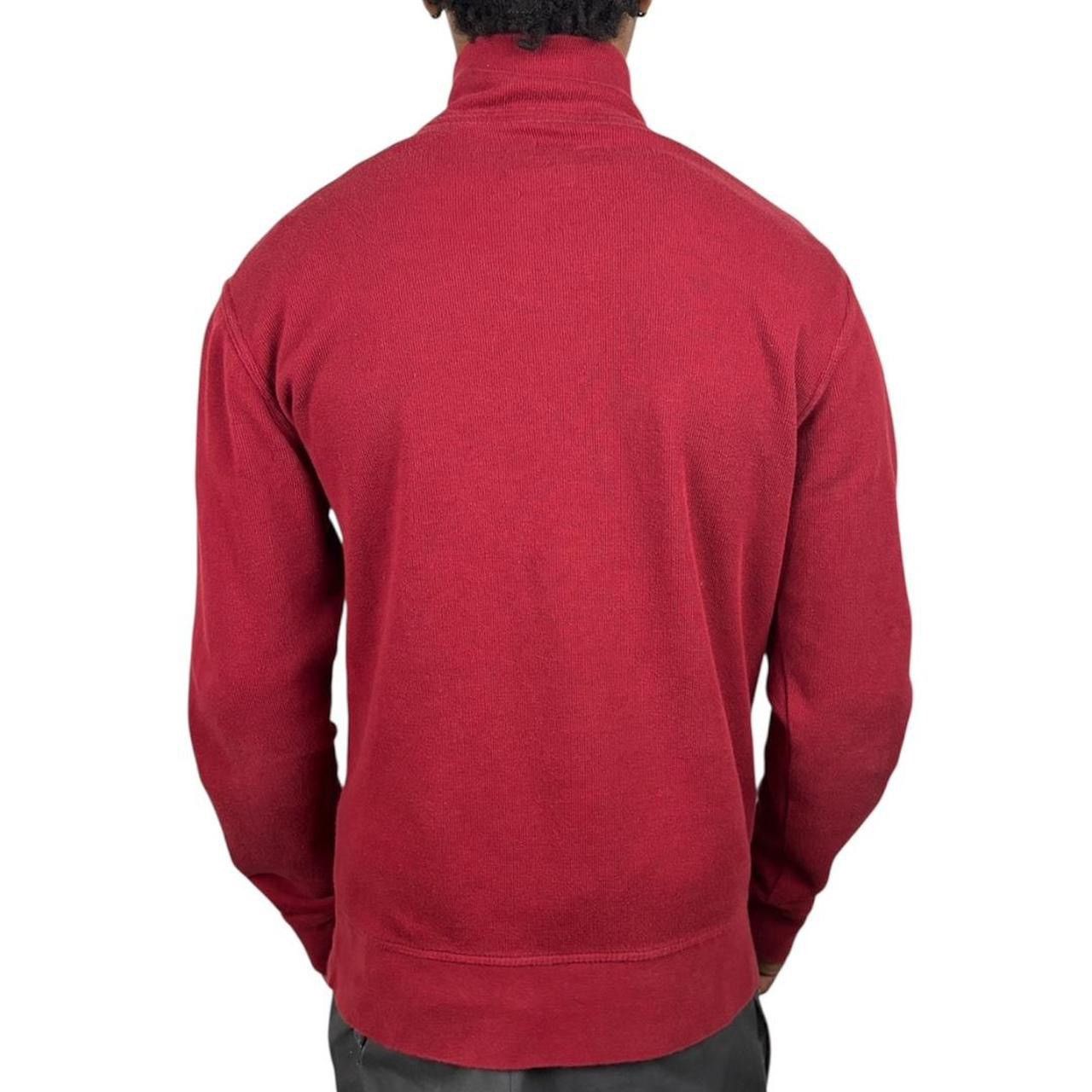 American Rag Y2K Burgundy American Rag Cie Striped Henley Sweater Size US M / EU 48-50 / 2 - 2 Thumbnail